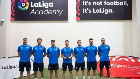 Profesores de la Academia de Fútbol de LaLiga. (Cedida)