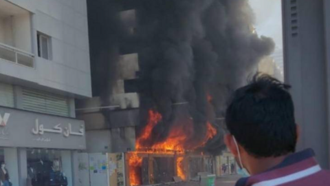 Una imagen del incendio. (Fuente externa)