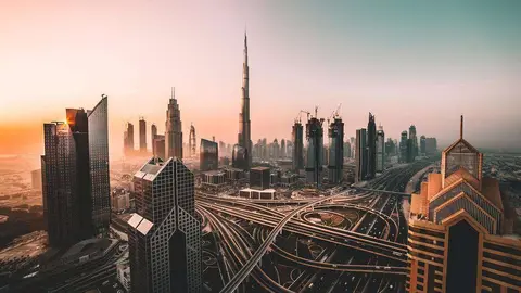Perspectiva urbana del centro de Dubai. (Fuente externa)