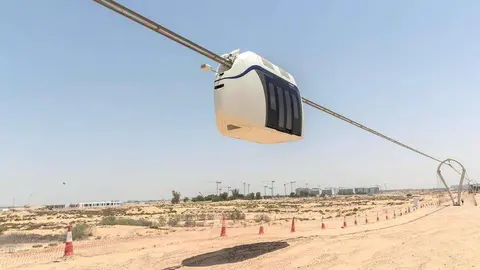 Una cápsula de alta velocidad actualmente en desarrollo en Sharjah. (Fuente externa)
