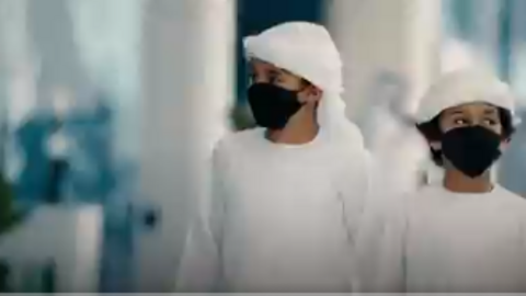 Una captura del vídeo publicado por la Oficina de Medios de Abu Dhabi.