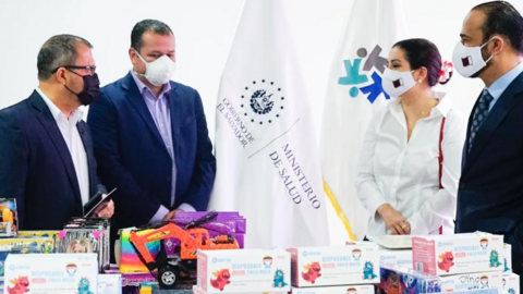 Artículos donados por Qatar al hospital de El Salvador. (Fuente externa)