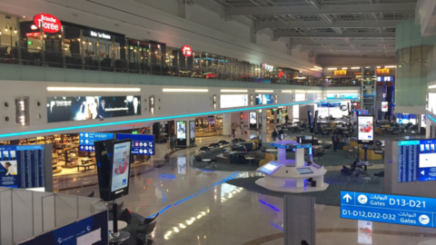 Concourse D en la Terminal 1 de DXB. (Twitter)