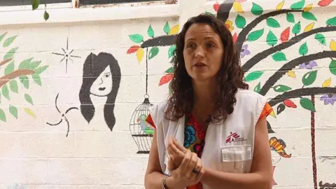 La cooperante María Hernández en México en el 2016. (MSF)