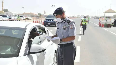 Policía de Abu Dhabi. (WAM)