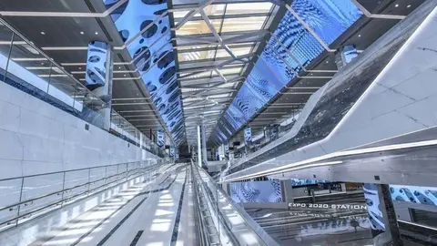 Estación de metro en la zona de Expo City Dubai. (Cedida)