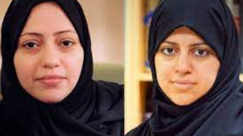 Una imagen de Twitter de las dos activistas saudíes.