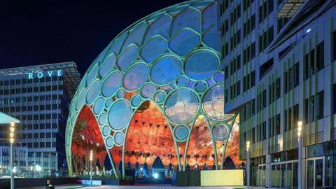 El hotel Rove en la plaza Al Wasl. (Fuente externa)