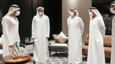 Un evento en Dubai durante la era del coronavirus. (Dubai Media Office)
