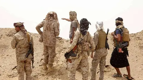 Miembros del ejército yemení en Marib. (Fuente externa)