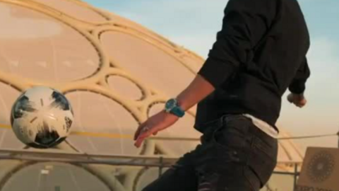 Messi en la Expo 2020 Dubai. (Twitter)