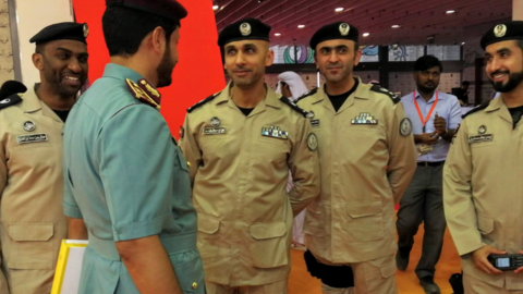 Policías de Emiratos Árabes Unidos. (EL CORREO)