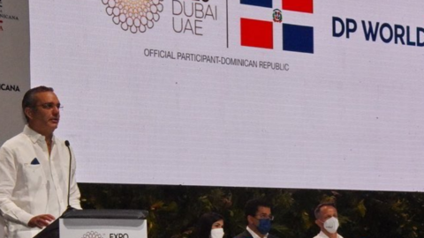 Un momento de la confirmación de la participación de República Dominicana en la Expo Dubai. (Twitter)