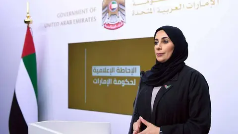 La doctora Farida Al Hosani, portavoz del Sector de Salud de EAU. (WAM)