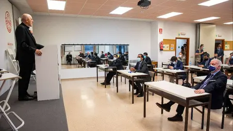 Carlos Osoro, cardenal arzobispo de Madrid, durante su intervención. (Cedida)