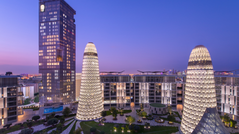 El Banyan Tree Doha, una propiedad de lujo de cinco estrellas.