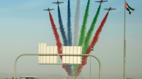 Gran despliegue para la inauguración de varias carreteras en EAU. (Dubai Media Office)
