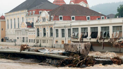 Una imagen de Twitter de las inundaciones en Alemania.