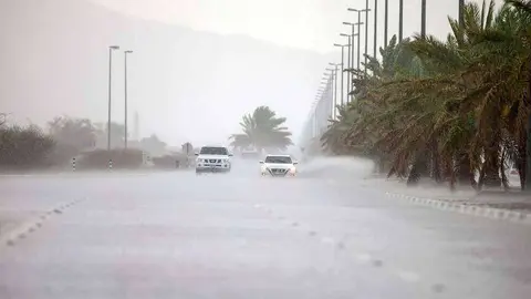 Precipitaciones en Abu Dhabi. (WAM)