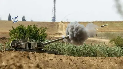 Fuerzas israelíes en la frontera con Líbano. (Fuente externa)