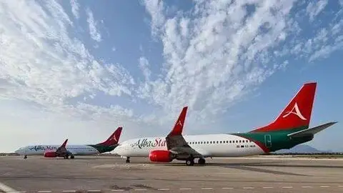 Aviones de la aerolínea AlbaStar. (Fuente externa)