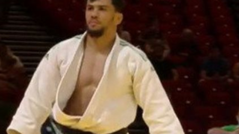 Una imagen de Twitter del judoca argelino Fethi Nourine.