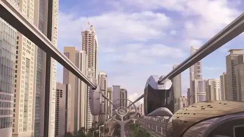 La empresa francesa MND es la última en presentar diseños para la red de viajes suspendida de Dubai.