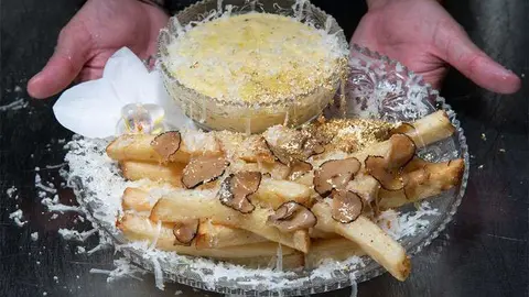 El plato de patatas fritas de récord. (Fuente externa)