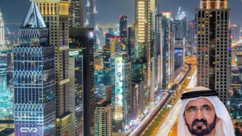 Una imagen del gobernante de Dubai. (Twitter)