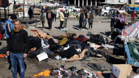 Mercado de Bagdad donde tuvieron lugar los atentados. (Twitter)