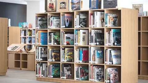 Perspectiva de una biblioteca en Dubai. (WAM)