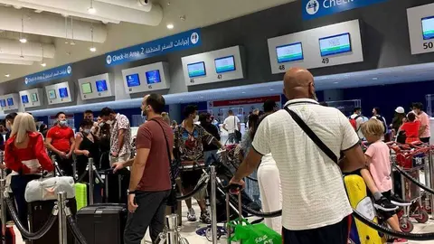 Una imagen de la Terminal 2 del Aeropuerto Internacional de Dubai DXB en agosto de 2021. (EL CORREO)