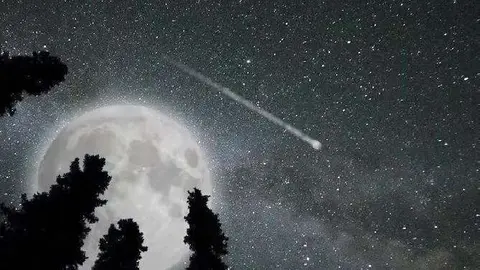 Una estrella fugaz en el cielo. (Fuente externa)