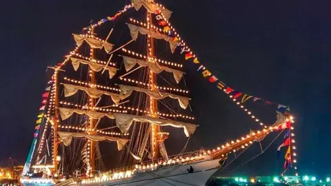 Una imagen del Buque Escuela ARM Cuauhtémoc. (Fuente externa)