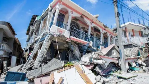 Una imagen de Twitter tras el terremoto en Haití.