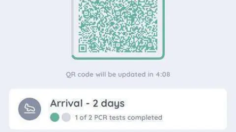 Una imagen de la aplicación emiratí Al Hosn. (EL CORREO)
