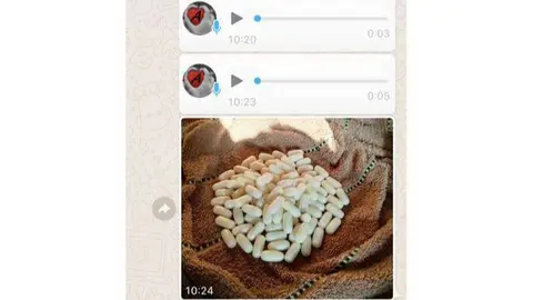 La Policía de Abu Dhabi difundió la imagen de una conversación en redes sociales de venta de drogas.