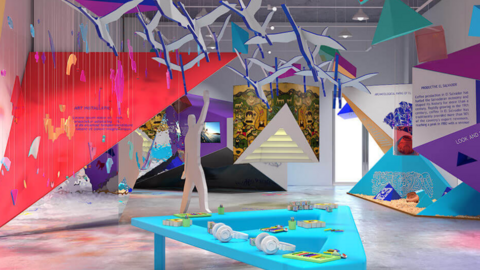 Entrada al pabellón de El Salvador en la Expo Dubai.