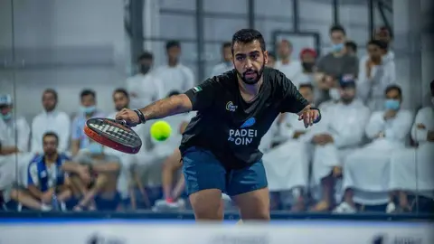 Un jugador de pádel durante un partido. (WAM)