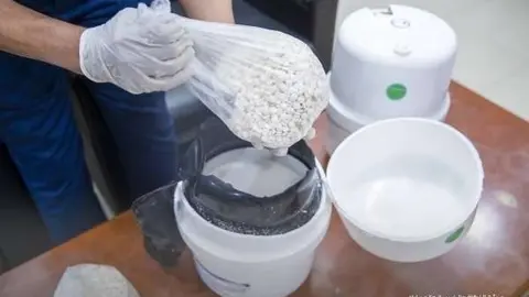 La Agencia de Prensa saudí distribuyó imágenes de las píldoras confiscadas.