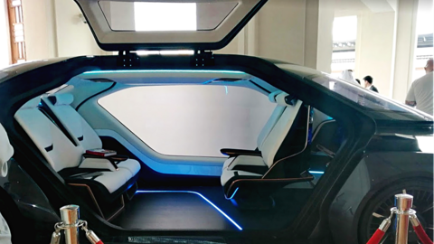 El vehículo autónomo emiratí. (EL CORREO)