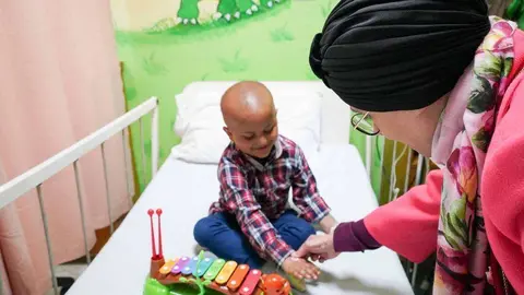 Una imagen de un niño enfermo. (WAM)