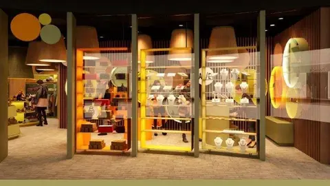 Imagen que refleja la tienda Brands of Spain Shop en el Pabellón de España de Expo 2020 Dubai.