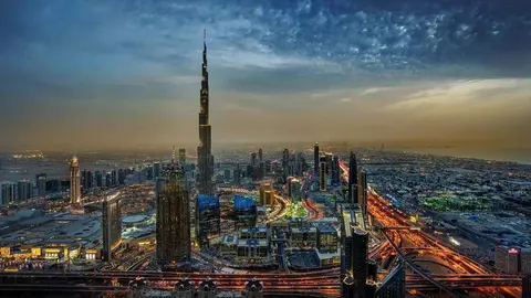 Una imagen otoñal de la ciudad de Dubai. (WAM)