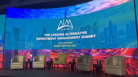 La Alternative Investment Management Summit (AIM) en Dubai. (Twitter)