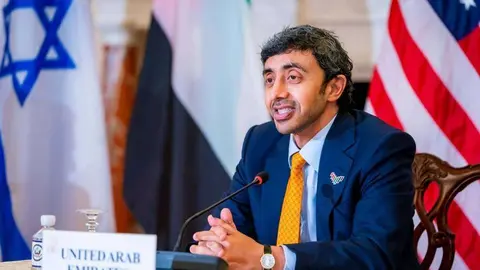 El jeque Abdullah bin Zayed Al Nahyan, ministro de Relaciones Exteriores y Cooperación Internacional de EAU. (WAM)