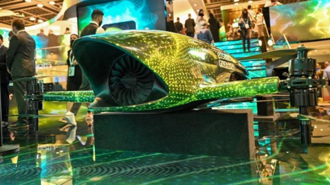 Coche volador presentado en Gitex Dubai. (Fuente externa)