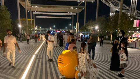 Una imagen de la entrada al Distrito de la Sostenibilidad de la Expo 2020 Dubai. (EL CORREO)