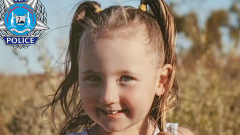 Cleo Smith, la niña australiana de cuatro años desaparecida el sábado de madrugada en un camping. ( Western Australia Police Force)