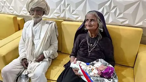 Maldhari y su esposa Jivuben Rabari.